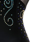 cheap Figure Skating Dresses-Figure Skating Dress Women&#039;s Girls&#039; Ice Skating Dress Outfits Black Mesh Spandex High Elasticity Practice Professional Competition Skating Wear Anatomic Design Quick Dry Handmade Classic Crystal