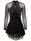 cheap Figure Skating Dresses-Figure Skating Dress Women&#039;s Girls&#039; Ice Skating Dress Outfits Black Mesh Spandex High Elasticity Practice Professional Competition Skating Wear Anatomic Design Quick Dry Handmade Classic Crystal