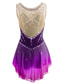 cheap Figure Skating Dresses-Figure Skating Dress Women&#039;s Girls&#039; Ice Skating Dress Yan pink Aegean Blue White Patchwork Mesh Spandex Practice Competition Skating Wear Handmade Jeweled Rhinestone Sleeveless Ice Skating Figure