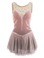cheap Figure Skating Dresses-Figure Skating Dress Women&#039;s Girls&#039; Ice Skating Dress Yan pink Aegean Blue White Patchwork Mesh Spandex Practice Competition Skating Wear Handmade Jeweled Rhinestone Sleeveless Ice Skating Figure