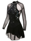 cheap Figure Skating Dresses-Figure Skating Dress Women&#039;s Girls&#039; Ice Skating Dress Outfits Black Mesh Spandex High Elasticity Practice Professional Competition Skating Wear Anatomic Design Quick Dry Handmade Classic Crystal
