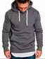 cheap Basic Hoodie Sweatshirts-Men&#039;s Hoodie Sweatshirt Basic Casual Solid Color Black Wine Khaki Dark Gray Navy Blue Plus Size Hooded Sports &amp; Outdoor Casual Daily Long Sleeve Clothing Clothes Regular Fit