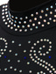 cheap Figure Skating Dresses-Figure Skating Dress Women&#039;s Girls&#039; Ice Skating Dress Outfits Black Mesh Spandex High Elasticity Practice Professional Competition Skating Wear Anatomic Design Quick Dry Handmade Classic Crystal
