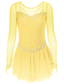 baratos Vestidos de Patinação Artística-Vestidos para Patinação Artística Mulheres Para Meninas Patinação no Gelo Vestidos Cinza escuro Violeta Roxo Com Transparência Elastano Elasticidade Alta Treino Ensaio / Prática Competição Roupa para
