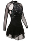 cheap Figure Skating Dresses-Figure Skating Dress Women&#039;s Girls&#039; Ice Skating Dress Outfits Black Mesh Spandex High Elasticity Practice Professional Competition Skating Wear Anatomic Design Quick Dry Handmade Classic Crystal