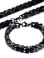 Χαμηλού Κόστους Men&#039;s Trendy Jewelry-Ανδρικά Βραχιόλια με Αλυσίδα &amp; Κούμπωμα Στριφτό Αλυσίδα κιβωτίων Ναυτική αλυσίδα Λεπτοκαμωμένος Μοντέρνα Χιπ χοπ 18Κ Επίχρυσο Βραχιόλι Κοσμήματα Ασημί / Χρυσό / Μαύρο Για / Επιχρυσωμένο