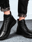 baratos Botas para Homem-Homens Sapatos Botas Casual Formais Conforto Use prova Cor Sólida Borracha Outono Inverno / Botas / Botins