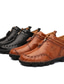 رخيصةأون أحذية أوكسفورد للرجال-رجالي أحذية كتب جلد كاجوال راحة مضاد للماء مصنوع يدوي لون سادة المشي الشتاء / جزمات متوسطة