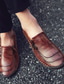 abordables Zapatillas sin cordones y mocasines de hombre-Hombre Zapatos Zapatos de taco bajo y Slip-Ons Cuero Casual Comodidad Primavera Verano