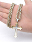levne Men&#039;s Trendy Jewelry-Náhrdelníky s přívěšky dlouhý náhrdelník For Pánské Párty ulice Dar Nerez Titanová ocel Dlouhé byzantský Haç Krucifix