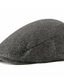 baratos Chapéu para Homem-Chapéu de boina básico masculino chapéu listrado/boné plano vintage de outono boné de caça chapéu de jornaleiro