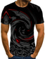 voordelige 3D T-shirts voor mannen-Voor heren T-shirt Overhemd Ontwerper Zomer Grafisch Korte mouw Ronde hals Dagelijks Uitgaan Afdrukken Kleding Kleding Ontwerper Streetwear Punk &amp; Gothic Zwart