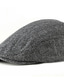voordelige Herenhoeden-heren basic baret hoed gestreepte hoed / herfst vintage platte pet rijdende jachtpet krantenverkoper hoed