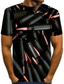 billige 3D-herreskjorter-Herre T-shirt Skjorte Designer Basale Sommer Kortærmet Sort 3D Trykt mønster Plusstørrelser Rund hals Daglig Trykt mønster Tøj Tøj Designer Basale