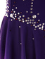 baratos Vestidos de Patinação Artística-Vestidos para Patinação Artística Mulheres Para Meninas Patinação no Gelo Vestidos Cinza escuro Violeta Roxo Com Transparência Elastano Elasticidade Alta Treino Ensaio / Prática Competição Roupa para