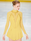 cheap Figure Skating Dresses-Figure Skating Dress Women&#039;s Girls&#039; Ice Skating Dress Outfits Light Yellow White Pink Open Back Mesh Spandex High Elasticity Competition Skating Wear Handmade Ice Skating Figure Skating