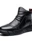 abordables Bottes Homme-Homme Chaussures Bottes Casual Britanique Confort Preuve de l&#039;usure Couleur Pleine Gomme Automne L&#039;hiver / Bottine / Demi Botte