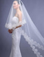 cheap Wedding Veils-One-tier Classic Style / Lace Wedding Veil Chapel Veils with Solid / Pattern POLY / Lace