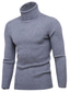 cheap Men&#039;s Pullover Sweater-Men&#039;s Sweater Pullover Knit Striped Turtleneck Fall Winter White Black S M L / Cotton / Long Sleeve
