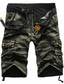 cheap Cargo Shorts-Men&#039;s Streetwear Shorts Cargo Shorts Knee Length Pants Micro-elastic Camouflage Solid Color Mid Waist Green Black Gray Army Green Khaki 29 30 31 32 34