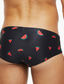 abordables Homme Maillots de bain et Shorts de plage-Homme Slip Imprimer Maillot de bain Fruit Sportif basique Noir / Bikinis / Fond de plage