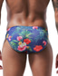 abordables Homme Maillots de bain et Shorts de plage-Homme Slip Lacet Imprimer Maillot de bain Floral Tropical Animal Sportif basique Vert Noir Rose Claire / Bikinis / Fond de plage