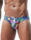 cheap Men&#039;s Swimwear &amp; Beach Shorts-Men&#039;s Briefs Lace up Print Swimsuit Floral Tropical Animal Sporty Basic Green Black Pink / Bikini / Beach Bottom