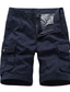 abordables Shorts Cargo-Homme Short Cargo Short Casual Coton Vert Bleu Kaki 30 32 34