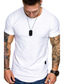 cheap Men&#039;s Casual T-shirts-Men&#039;s T shirt Tee Shirt Short Sleeve Solid Colored Round Neck Daily Clothing Clothes Regular Fit Cotton Simple Basic Casual Green White Black