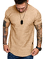 cheap Men&#039;s Casual T-shirts-Men&#039;s T shirt Tee Shirt Short Sleeve Solid Colored Round Neck Daily Clothing Clothes Regular Fit Cotton Simple Basic Casual Green White Black