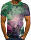cheap Men&#039;s 3D T-shirts-Men&#039;s T shirt Tee Tee Designer Summer Short Sleeve Green Blue Rainbow Red Galaxy Graphic Print Plus Size Round Neck Daily Print Clothing Clothes Designer