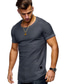 cheap Men&#039;s Casual T-shirts-Men&#039;s Tee T shirt Tee Shirt Solid Colored Geometic Plus Size Short Sleeve Round Neck Daily Sports Asymmetric Clothing Clothes Basic Casual Military White Black Army Green