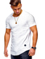 cheap Men&#039;s Casual T-shirts-Men&#039;s Tee T shirt Tee Shirt Solid Colored Geometic Plus Size Short Sleeve Round Neck Daily Sports Asymmetric Clothing Clothes Basic Casual Military White Black Army Green