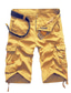 billiga Cargo-shorts-Herr Streetwear Shorts Cargo-shorts Knelängd Byxor Microelastisk Kamuflasje Ensfärgat Medium Midja Grön Svart Grå Armégrön Kaki 29 30 31 32 34