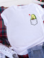 preiswerte T-Shirt-Damen T Shirt Designer Sommer Kurzarm Weiß Schwarz Rosa Gelb Hellgrün Wein Design Frucht Heißprägen Rundhalsausschnitt Täglich Bedruckt Kleidung Designer Basic