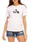abordables Camisetas de mujer-Mujer Diario Camiseta Graphic Manga Corta 3D Estampado Escote Redondo Básico Tops Panda Marrón S / Verano