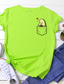 cheap Women&#039;s T-shirts-Women&#039;s T shirt Tee Designer Summer Short Sleeve White Black Pink Yellow Light Green Wine Design Fruit Hot Stamping Round Neck Daily Print Clothing Clothes Designer Basic