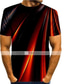 ieftine Tricouri 3D Bărbați-Bărbați Cămașă Tricouri Tricou Designer Vară Manșon scurt Grafic Imprimeu Rotund Petrecere Stradă Imprimare 3D Imprimeu Îmbrăcăminte Îmbrăcăminte Designer De Bază Casual Curcubeu