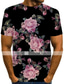ieftine Tricouri 3D Bărbați-Bărbați Tricou Cămașă Designer Vară Floral Grafic Mărime Plus Manșon scurt Rotund Zilnic Sfârșit de săptămână Imprimeu Îmbrăcăminte Îmbrăcăminte Designer De Bază Exagerat Curcubeu