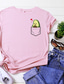 Χαμηλού Κόστους Γυναικεία T-Shirts-Γυναικεία Μπλουζάκι Υψηλής Ποιότητας Καλοκαίρι Κοντομάνικο Λευκό Μαύρο Ανθισμένο Ροζ Κίτρινο Πράσινο Ανοικτό Κρασί Σχέδιο Φρούτα Καυτή σφράγιση Στρογγυλή Λαιμόκοψη Καθημερινά Στάμπα Ρούχα Ρούχα
