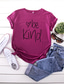 cheap Women&#039;s T-shirts-Women&#039;s T shirt Tee Designer Summer Hot Stamping Graphic Design Letter Short Sleeve Round Neck Daily Print Clothing Clothes Designer Basic White Pink Yellow