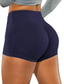 abordables Shorts de yoga-Mujer Shorts de gimnasio Pantalones cortos de yoga Bolsillos laterales con bolsillo para teléfono Scrunch Butt Control de barriga Levantamiento de tope Yoga Aptitud física Entrenamiento de gimnasio