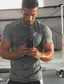 cheap Men&#039;s Casual T-shirts-Men&#039;s Short Sleeve Workout Tops Running Shirt Tee Tshirt Top Athleisure Summer Quick Dry Breathable Soft Fitness Gym Workout Performance Running Training Sportswear White Black Blue Army Green Navy