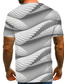 זול חולצות תלת מימד לגברים-בגדי ריקוד גברים חולצה קצרה חולצה מעצב קיץ גראפי הדפסת 3D שרוולים קצרים צווארון עגול יומי דפוס בגדים בגדים מעצב בסיסי מוּגזָם תלתן לבן פול