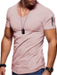 cheap Men&#039;s Casual T-shirts-Men&#039;s Shirt T shirt Tee Tee V Neck Basic Casual Muscle Short Sleeve Black White Yellow Pink Wine Army Green Graphic Solid Colored Water Slurry Print Plus Size V Neck Casual Daily Clothing Clothes