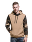 cheap Basic Hoodie Sweatshirts-Men&#039;s Hoodie Sweatshirt Active Basic Color Block Black Army Green Khaki non-printing Hooded Going out Clothing Clothes Regular Fit