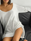 お買い得  ミニドレス-女性用 セータードレス ミニドレス ホワイト ブラック 長袖 純色 バックレス 秋 ラウンドネック ホット セクシー 2022 S M L XL