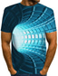 levne Pánská 3D trička-Pánské Tričko 3D tisk Kulatý Trávová zelená Vodní modrá Fialová Žlutá Rubínově červená 3D tisk Denní Krátký rukáv Tisk Oblečení Základní Přehnaný Designové