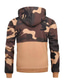 cheap Basic Hoodie Sweatshirts-Men&#039;s Hoodie Sweatshirt Basic Party Color Block Camouflage Green Khaki Black non-printing Hooded Daily Clothing Clothes Regular Fit