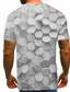 ieftine Tricouri 3D Bărbați-Bărbați Tricou Cămașă Designer Vară Grafic 3D Print Manșon scurt Rotund Zilnic Imprimeu Îmbrăcăminte Îmbrăcăminte Designer De Bază Exagerat Alb
